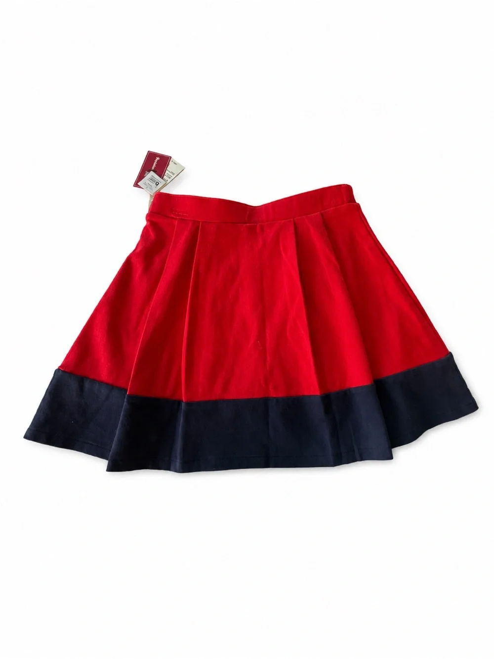 NWT Gymboree Red & Navy Pleated Skort Girls Size 12 Holiday Preppy
